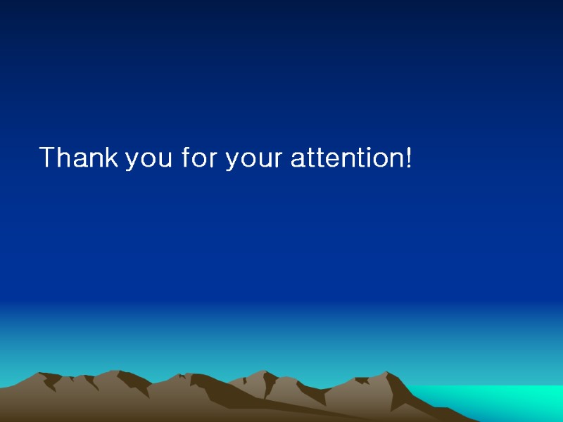 Thank you for your attention!